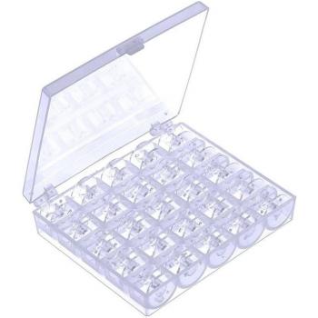 Sewing Bobbins with Storage Box