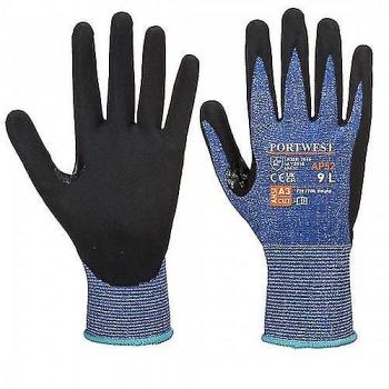 Dexti AP52 Guantes portwest azul negro con resistencia al corte