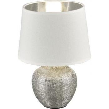 Sobremesa Luxor Cerámica Plata Ø18 cm