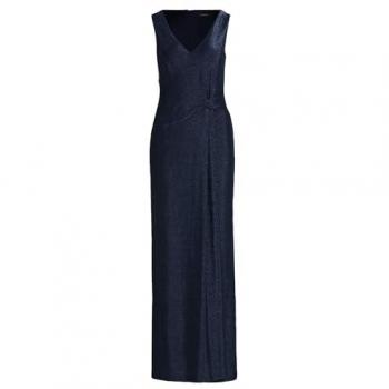 Vera Mont Damen Overall im Glitzer-Look, Größe 44, Dunkelblau