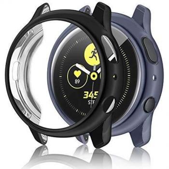 Senka Fundas de TPU para Samsung Galaxy Watch Active 2 40mm 44mm, 2Pack, Protección Total