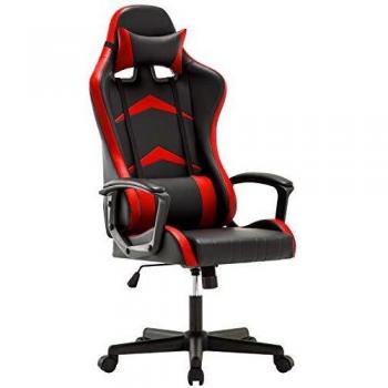 IntimaTe WM Heart Chaise Gaming Dossier Haut Rouge
