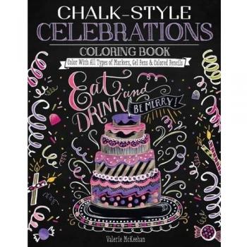 CHALK STYLE CELEBRATIONS COLORING BOOK