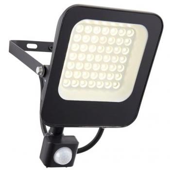 Saxby Guard 30W Proiettore Esterno PIR Override IP65 Vernice Nera Opaca