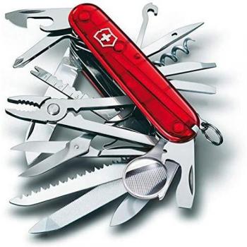 Victorinox, Taschenmesser, Swiss Champ, 91 mm, rot transparent