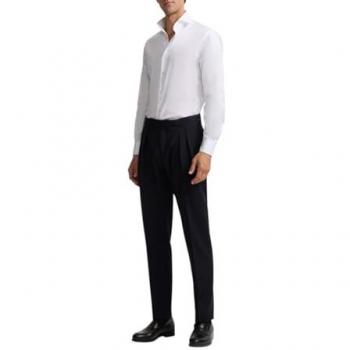 Silbon Pantalón Azul Marino con Corte Cruzado