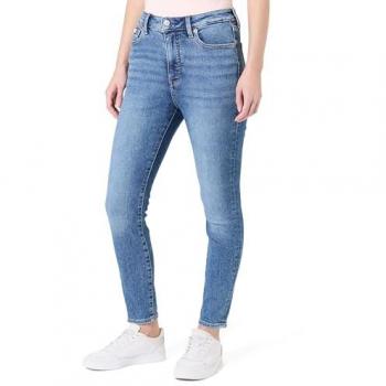 Calvin Klein Jeans Skinny Fit High-Waist-Jeans, Used-Effekt