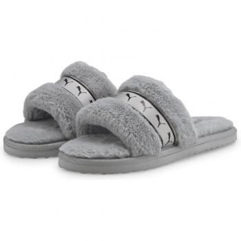 Pantofole Puma Fluff Remix Donna 37 Light Gray