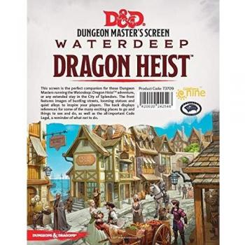 D&D DM Screen for Waterdeep Dragon Heist