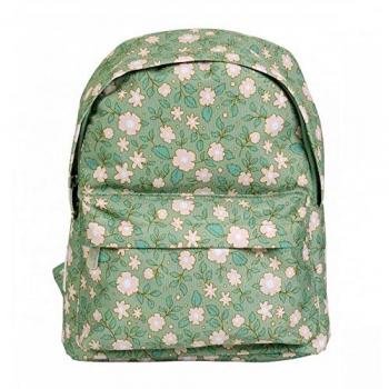 A Little Lovely Company Sac à dos Fleurs sauge pour bébé