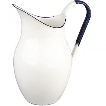 IBILI Vintage Style Pitcher, Enamelled Steel, White, 2.5L