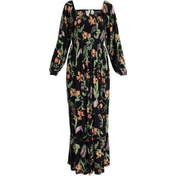 Roxy Maxikleid „Black Sands“ – Langärmlig