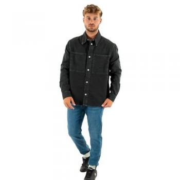 Camisa Relajada Calvin Klein Jeans Negra