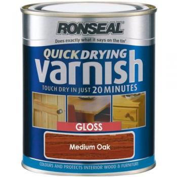 Ronseal Speedy Oak Gloss 750ml Medium Varnish