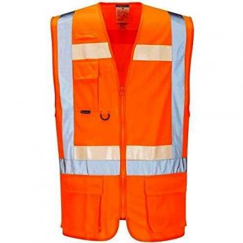 Small Orange Executive Vest II – Portwest Glowtex (G456ORRS)