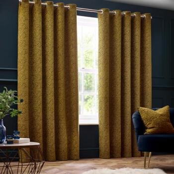 Paoletti Galaxy Velvet Chenille Eyelet Curtains