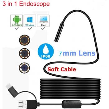 1M/2M Type-C USB Endoscope Camera for Inspection