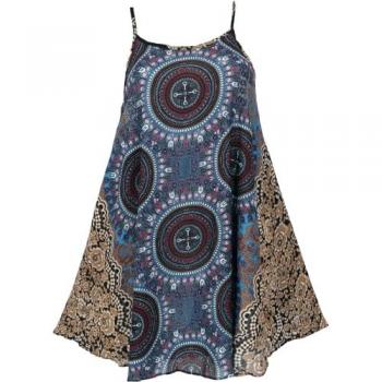 Guru-Shop Dashiki Trägerkleid im Boho-Stil