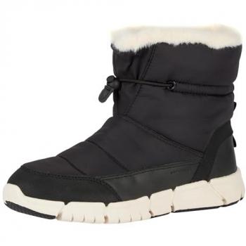 Geox J FLEXYPER GIRL B AB Bota Plana Niña Negro