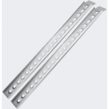 Rampes de Plateforme Alu 160 cm, Pliable, Lot 2 – Gris, Charge 364 kg