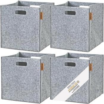Miqio 4er Filz Aufbewahrungsboxen Set