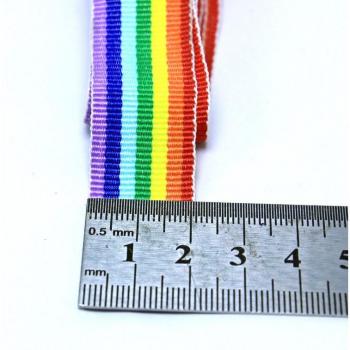 Polyester Rainbow Cap with Decorative Edging