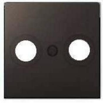 Tapa Toma TV 2 Conectores Gris Lava BJC VIVA 23330-GL
