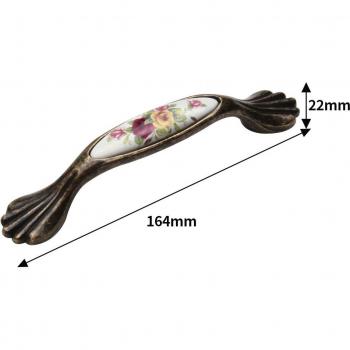 Vintage Rural Flower Cabinet Knob