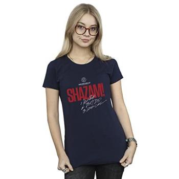 Women’s Shazam Fury of the Gods XL Navy T-Shirt – Comic Hero Checklist