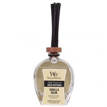Woodwick Vanilla Bean Essential Oil Reed Diffuser, 89 ml