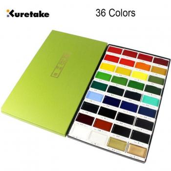 Kuretake GANSAI TAMBI Solid Watercolor Set 36 Colors