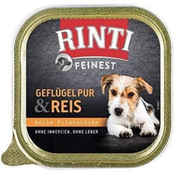 RINTI La Meilleure volaille Pure et Riz 11 x 150 g avec légumes, riz et poissons