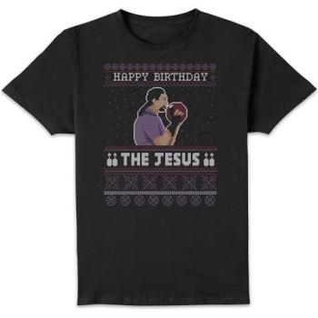Men’s Big Lebowski Jesus Birthday Tee – Black, Size L