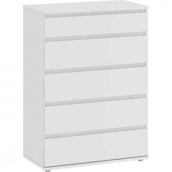 White Nova 5-Drawer Chest