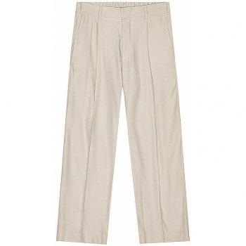 Men’s Relaxed Fit Ivory Trousers – 34x32