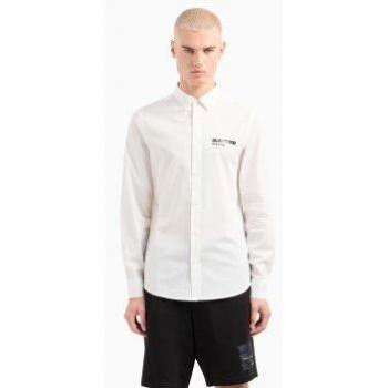 Camicia Uomo Armani Exchange 3dzc26_znxlz Off White XS