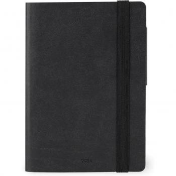 Agenda compacta 2024 Legami semana vista Black Onix