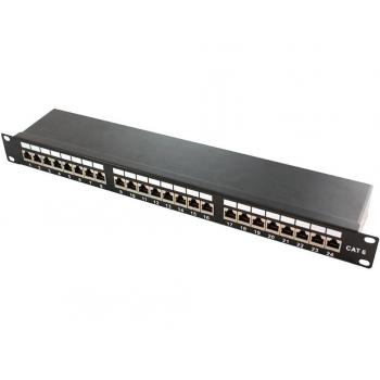 LogiLink 19 Patch Panel Kat. 6, 24 Port, geschirmt