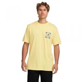 Billabong Men’s L‑Size Papaya Print Short Sleeve Shirt