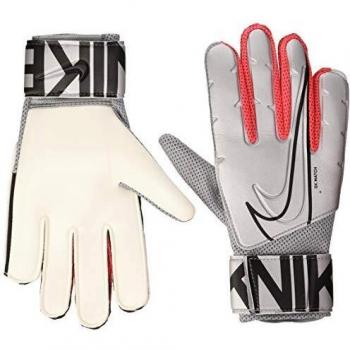 Nike NK GK MATCH-FA19 Fußballhandschuhe, metallic Silber/Laser Crimson