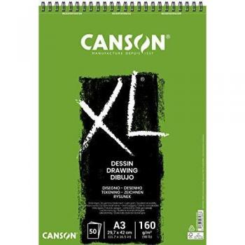 CANSON XL® Zeichenblock, DIN A3, 50 Blatt, 160 g/qm