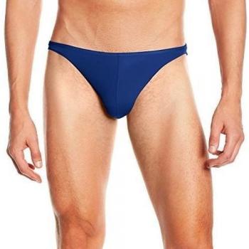HOM Herren Slip blau Mikrofaser Komfort