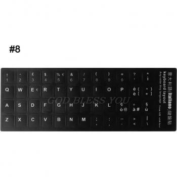 Durable Japanese Keyboard Language Sticker with White Lettering for PC