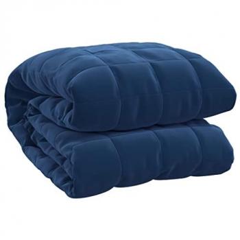 Couverture de sommeil à poids bleu 120x180 cm, 9 kg – Tissu