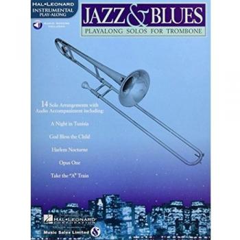 Hal Leonard Jazz And Blues Playalong Solos for Trombone (Book/Online Audio)