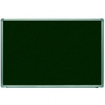 Pizarra magnética verde con marco de aluminio