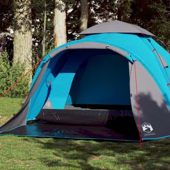 Blue 3-Person Quick Release Camping Dome