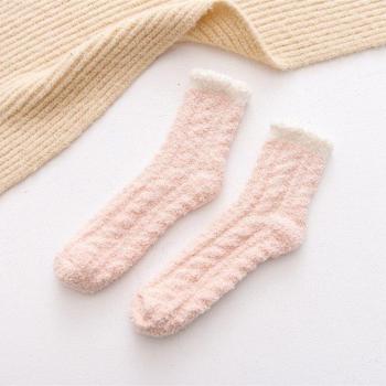 Bottes chaudes épaisses en velours de corail