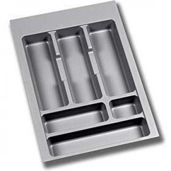 Rangement pour couverts de tiroir Optima, module 600 mm, gris