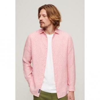 Camisa Informal Lino Rosa de Superdry – Manga Larga